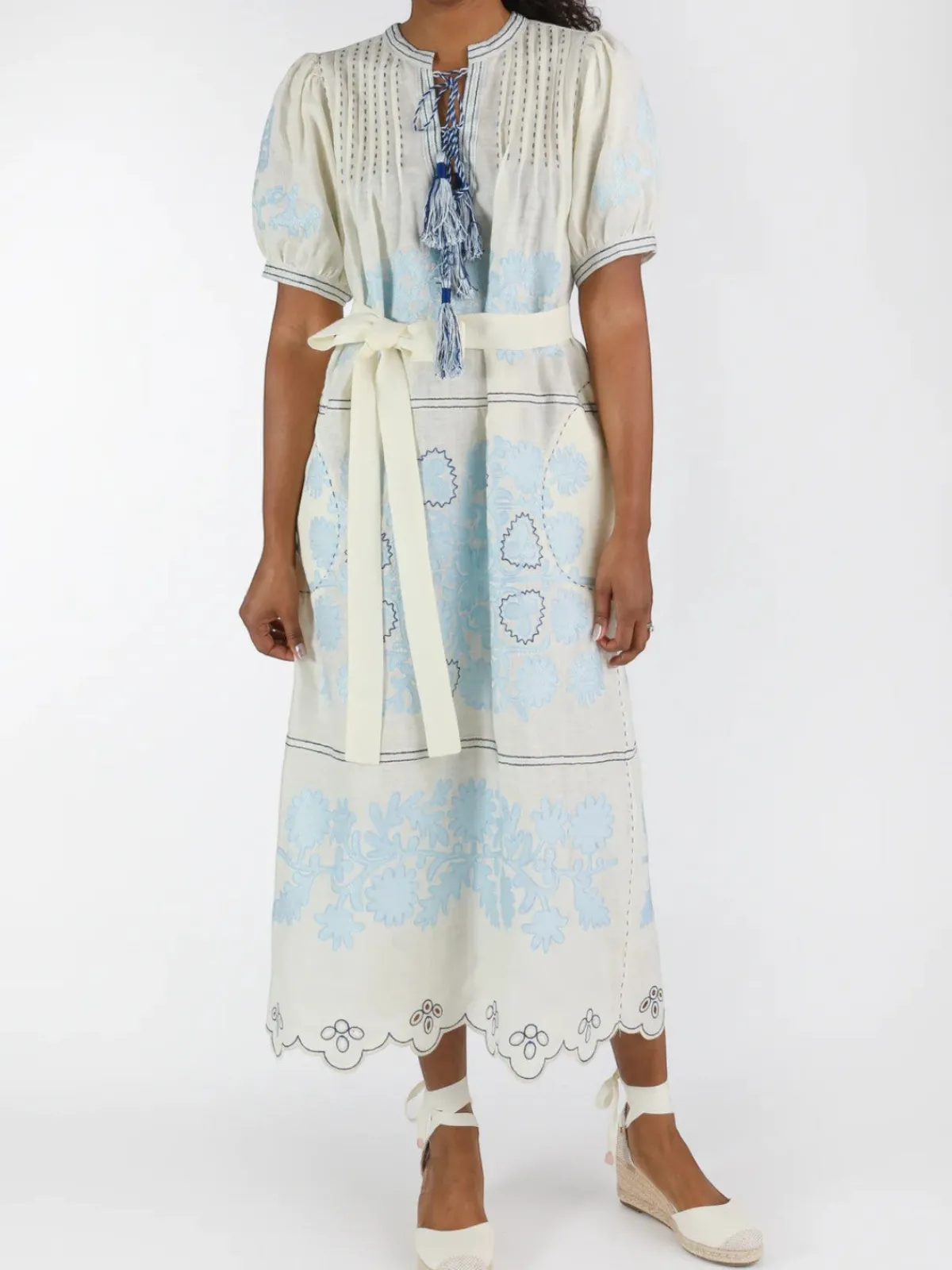 Larkin Lane Natalia Ukrainian Embroidered Dress