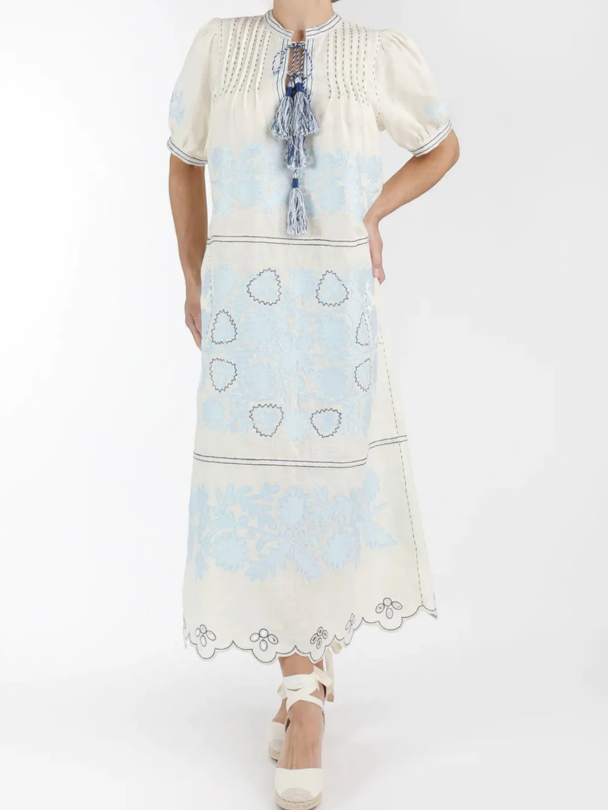 Larkin Lane Natalia Ukrainian Embroidered Dress