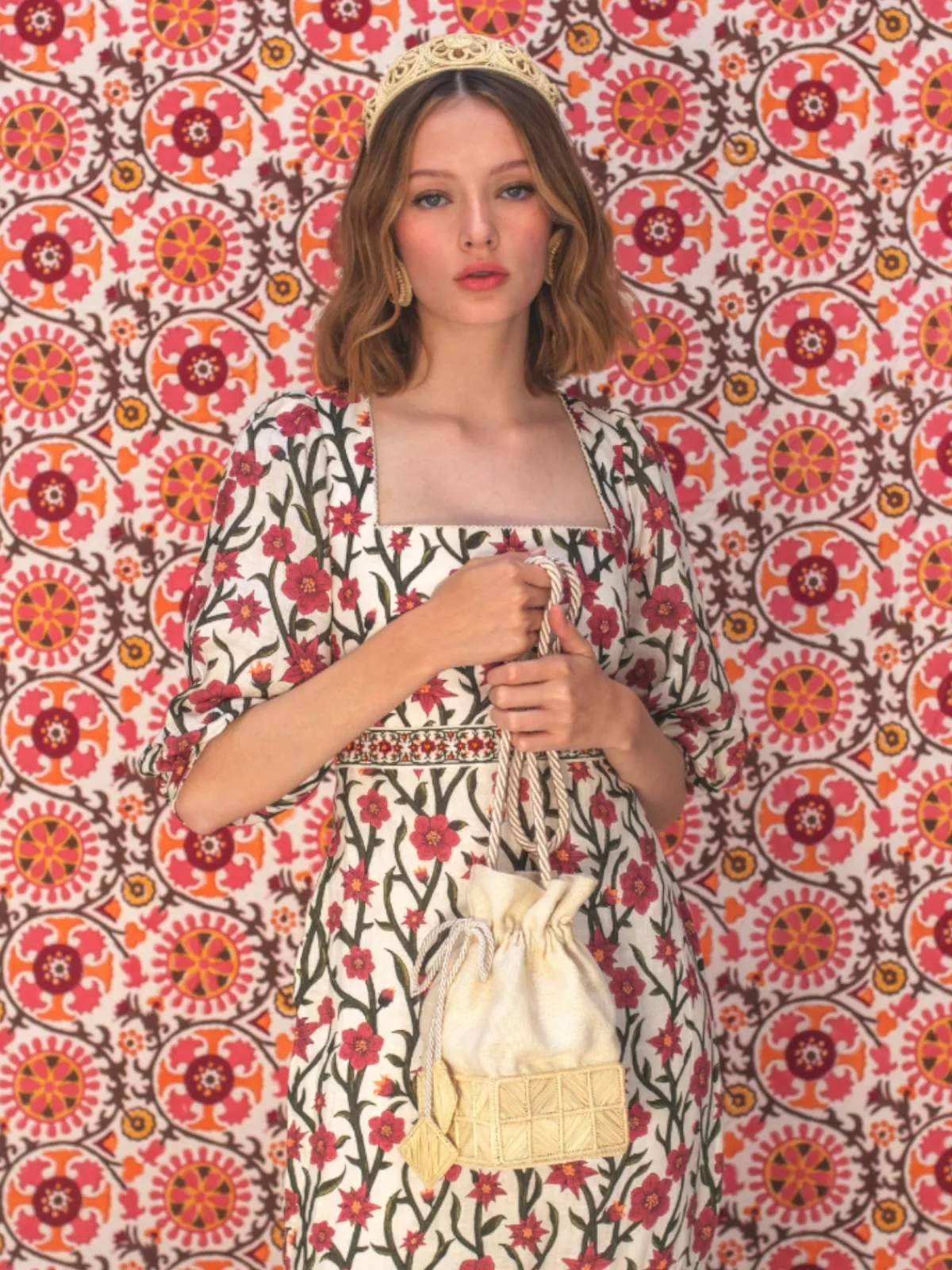 Magnetic Midnight Kinchaku Basket Bag