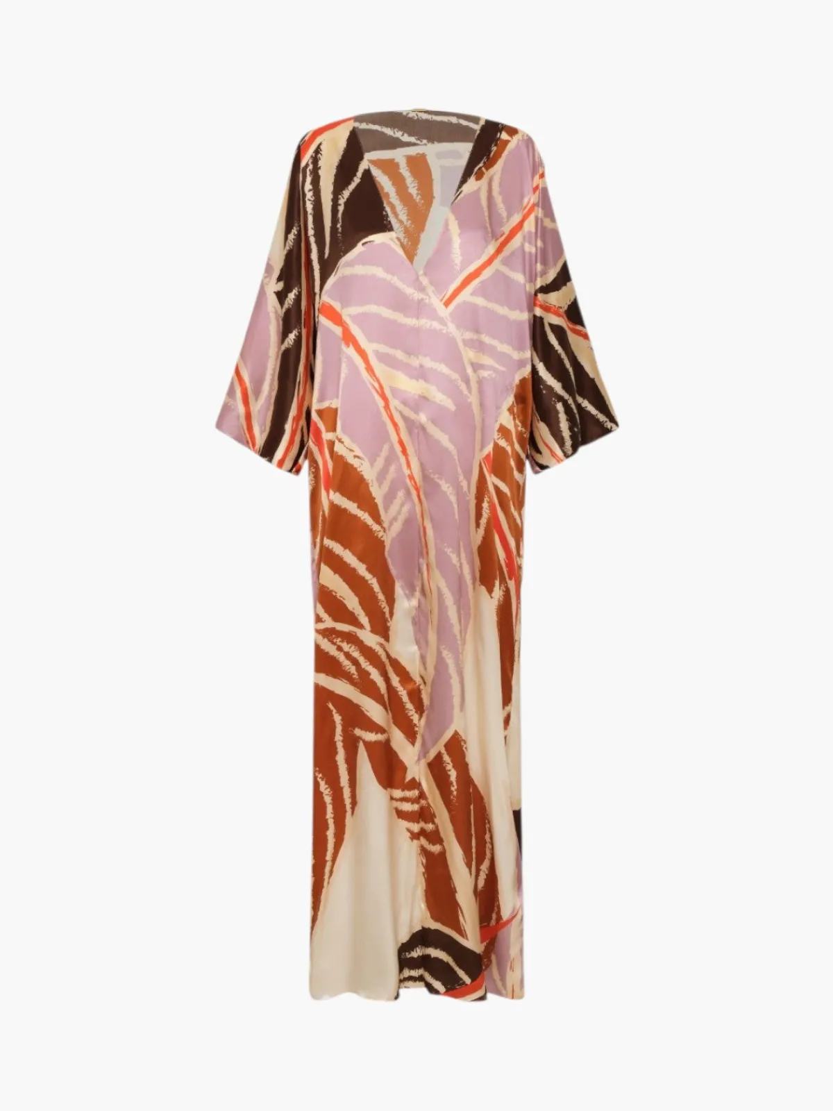 Juan de Dios Mercedes Satin Silk Closed Tunic