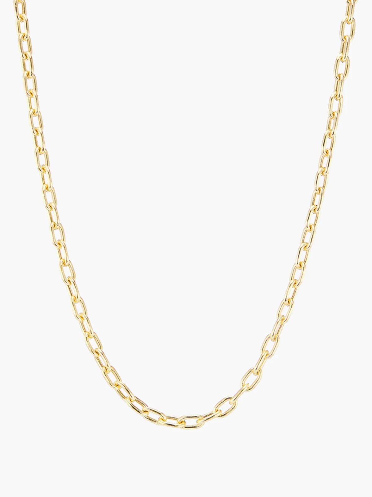 KBH Jewels Thick Elongated Link Necklace