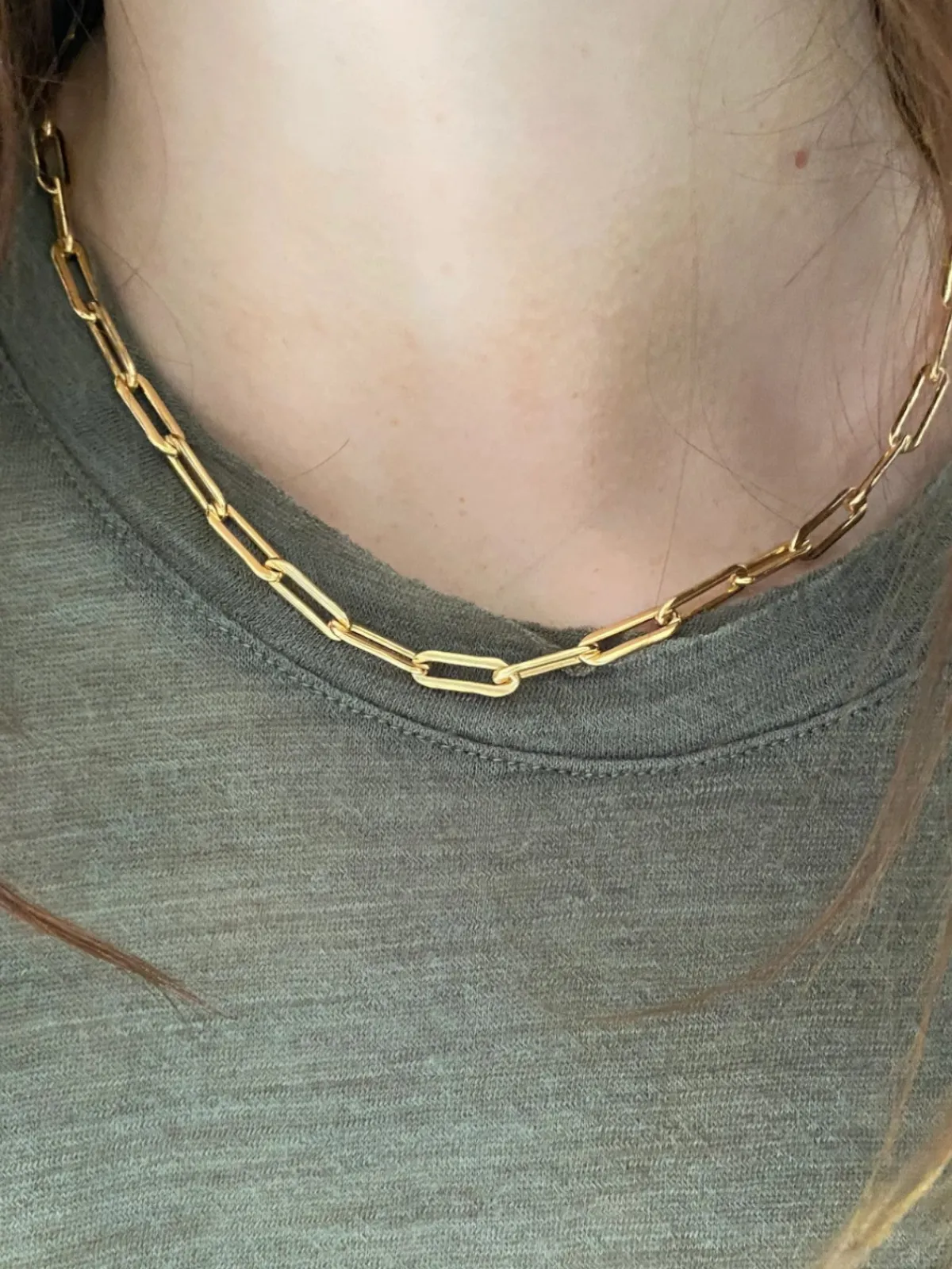 Mara Scalise Rectangle Link Chain Choker