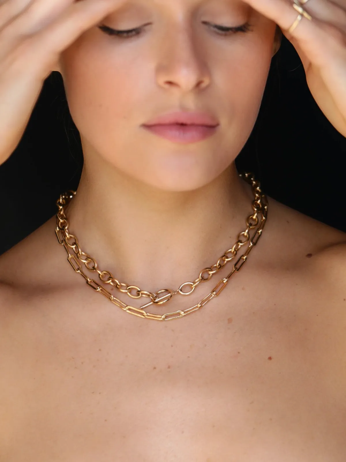 Mara Scalise Rectangle Link Chain Choker