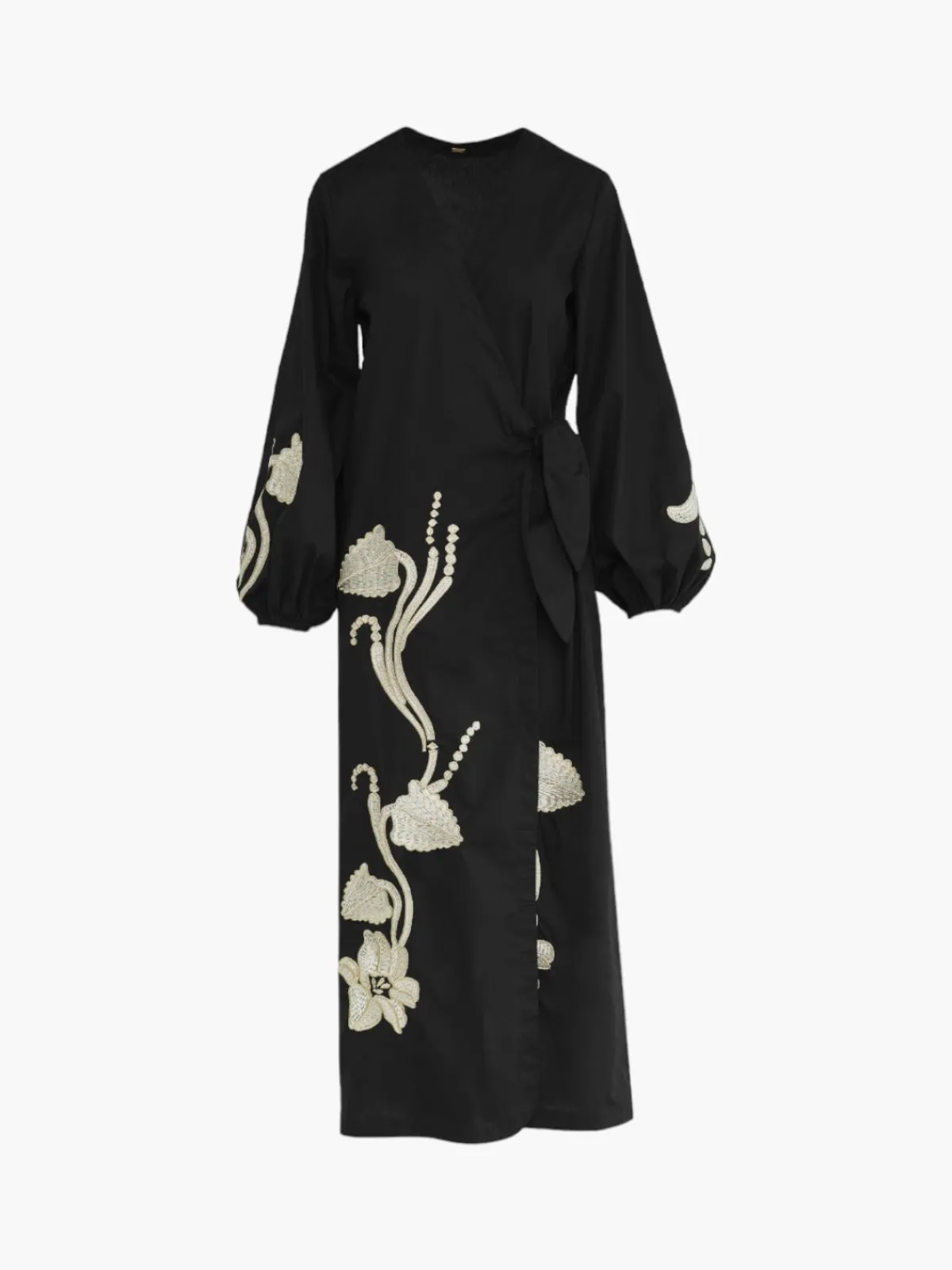 Juan de Dios Hojarasca Cotton Embroidered Tunic Dress