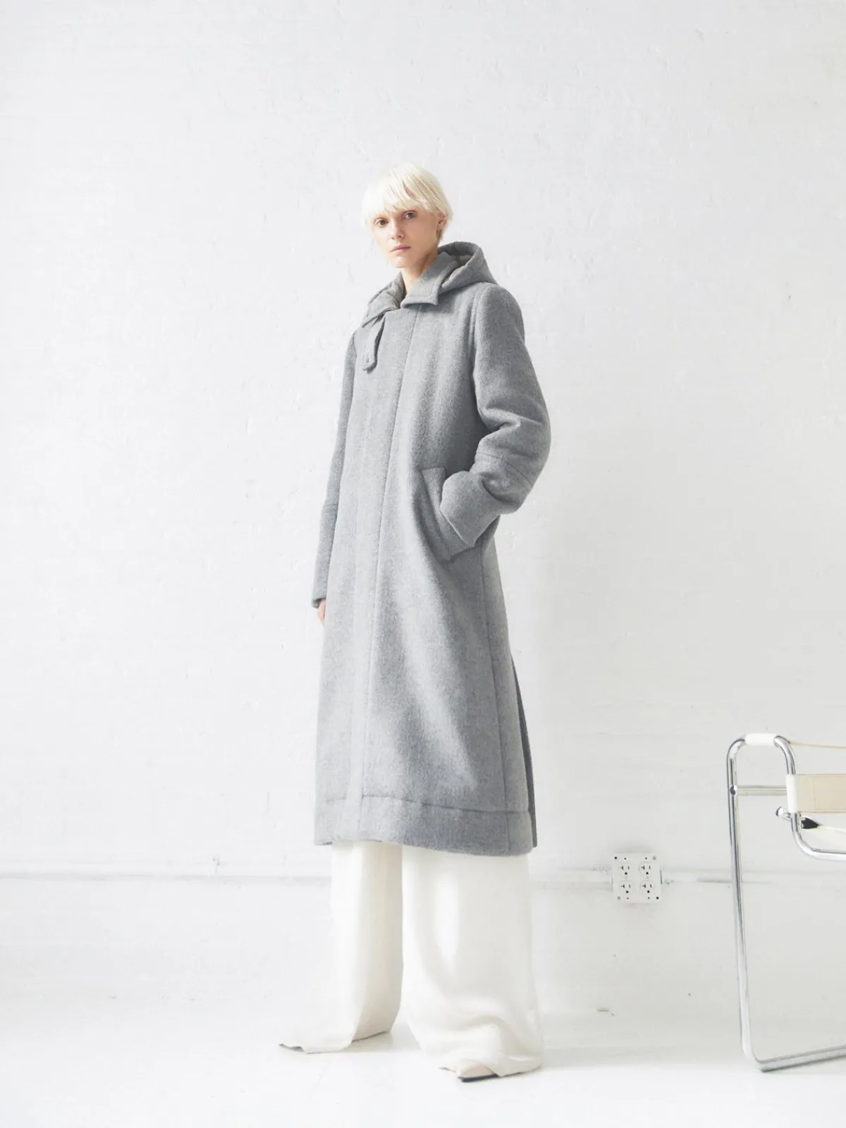 Caalo Sustainable Down Wool Over Coat