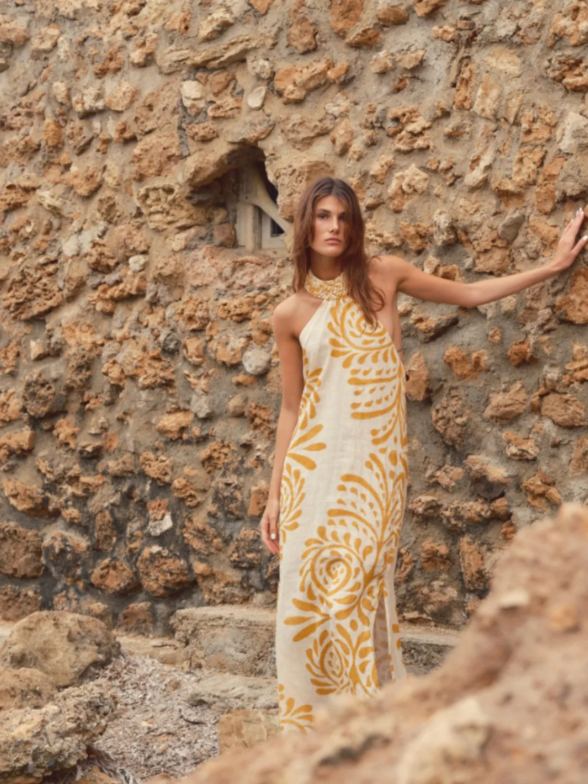 Juan de Dios Ipanema Linen Maxi Dress