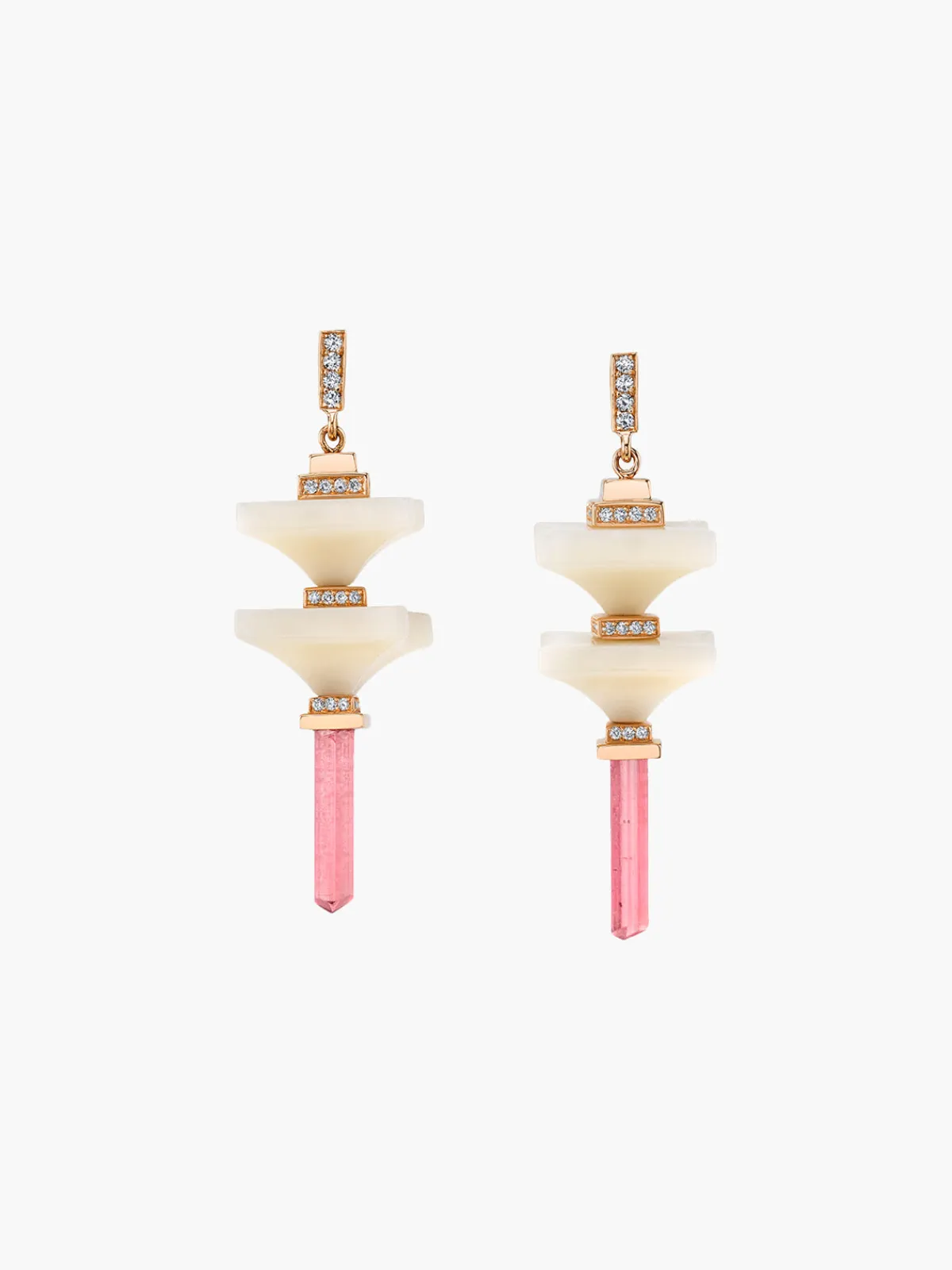 Irthly Art D'Eco Double Terminals Earrings