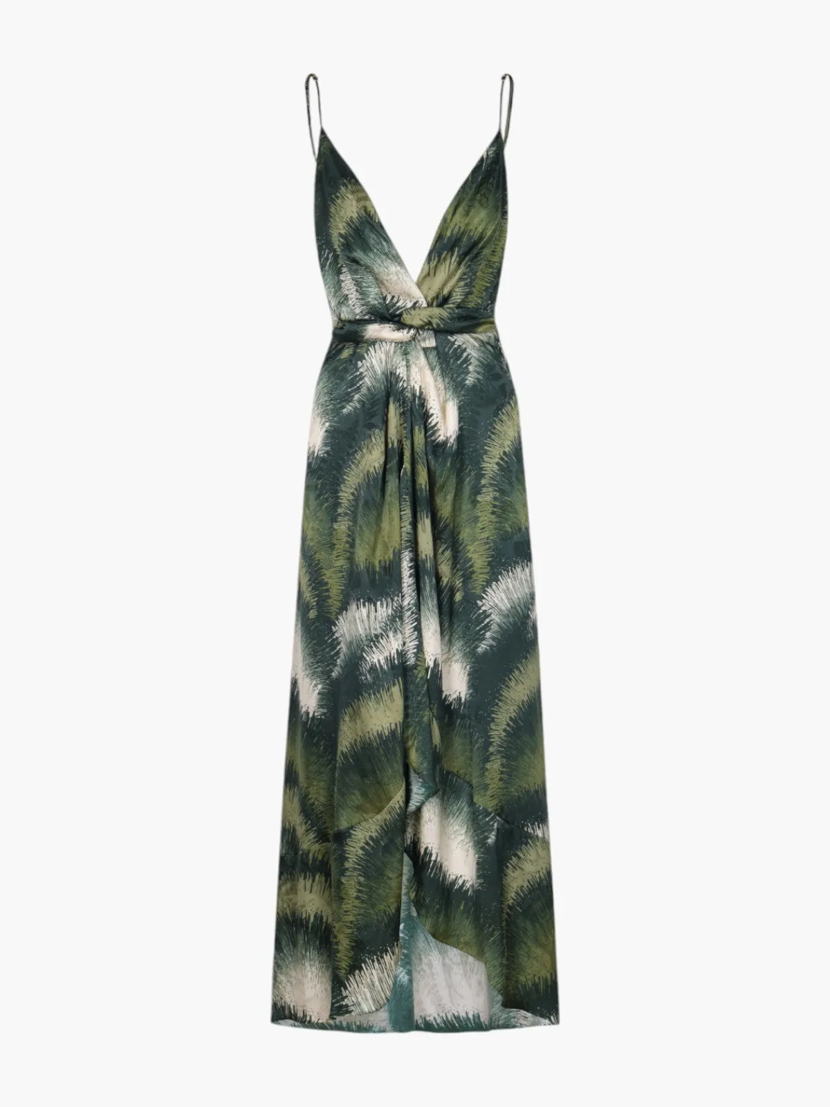 Juan de Dios Sabina Silk Jacquard Midi Dress