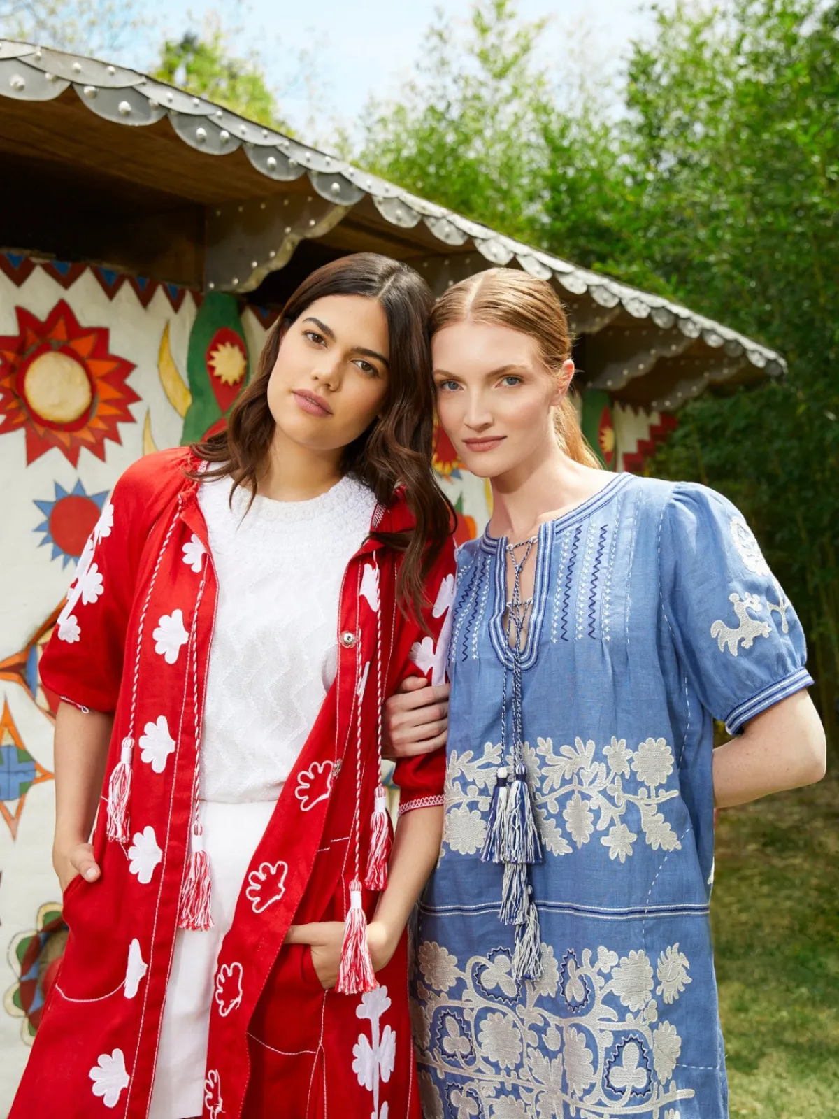 Larkin Lane Natalia Ukrainian Embroidered Dress