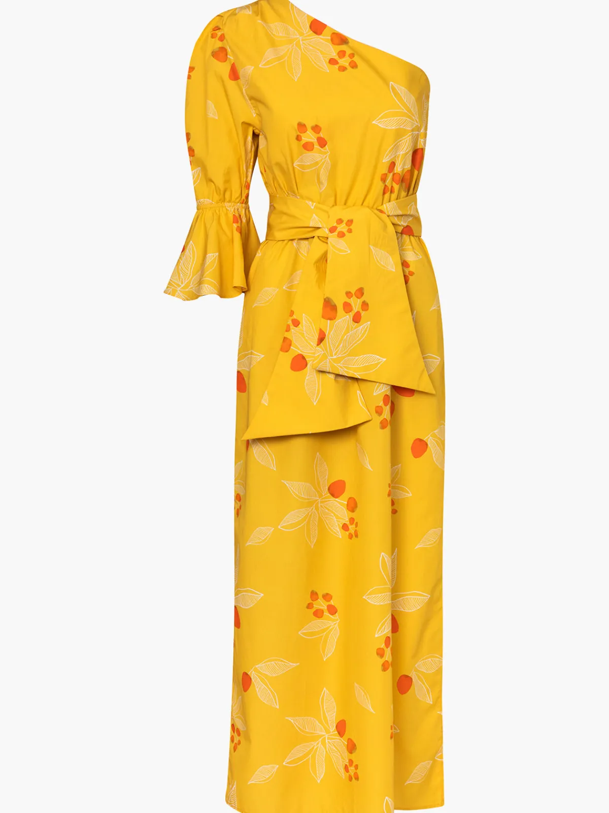 Juan de Dios Buenaventura Cotton Midi Dress