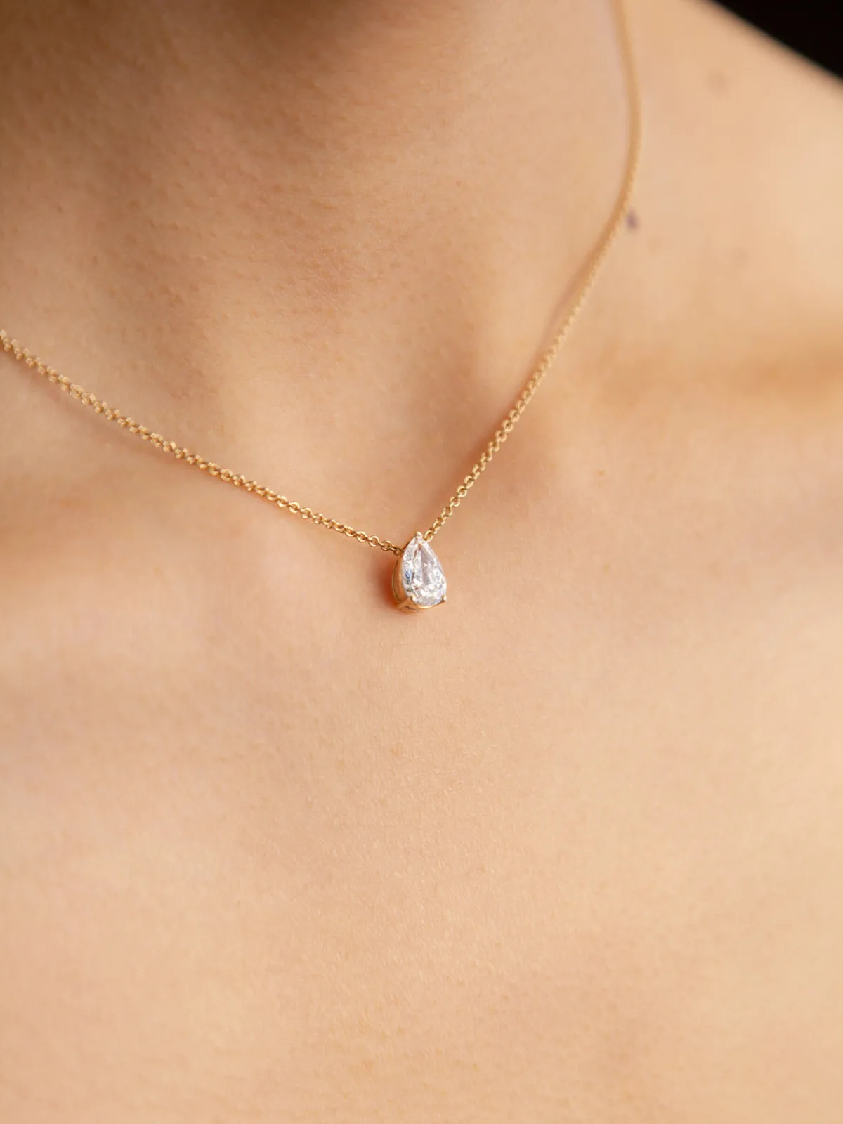 Or u0026 Elle Ile Pear Necklace