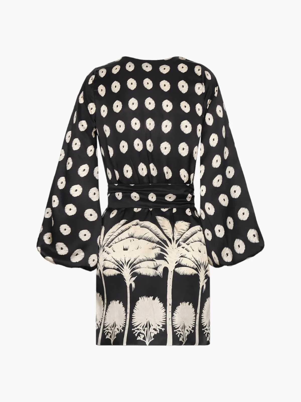 Juan de Dios Tertulia Satin Silk Mini Dress