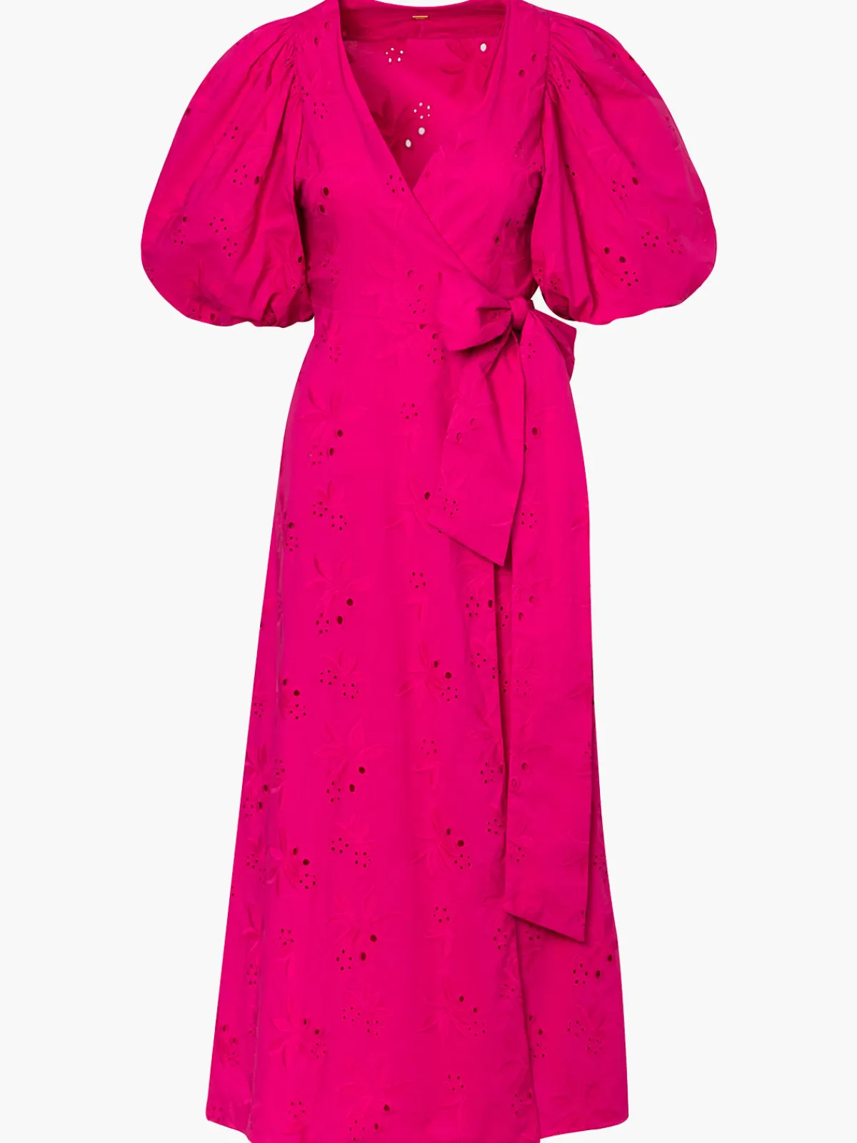 Juan de Dios Ermita Cotton Eyelet Midi Dress