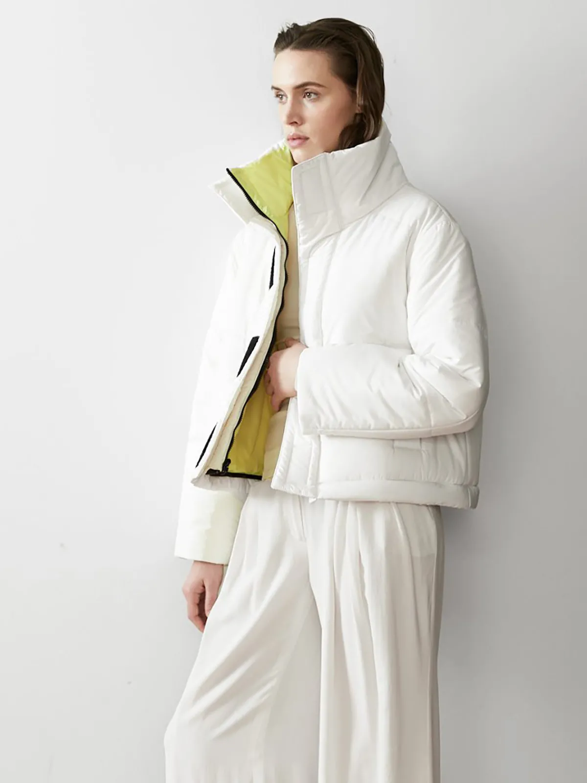 Caalo Reversible Cropped Sustainable Down Coat