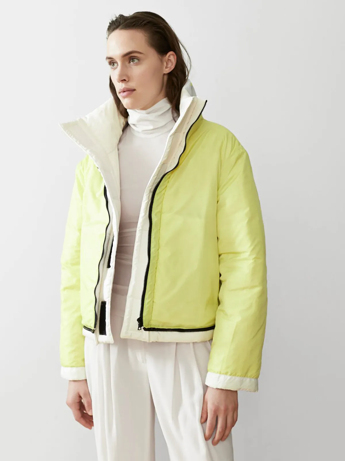 Caalo Reversible Cropped Sustainable Down Coat