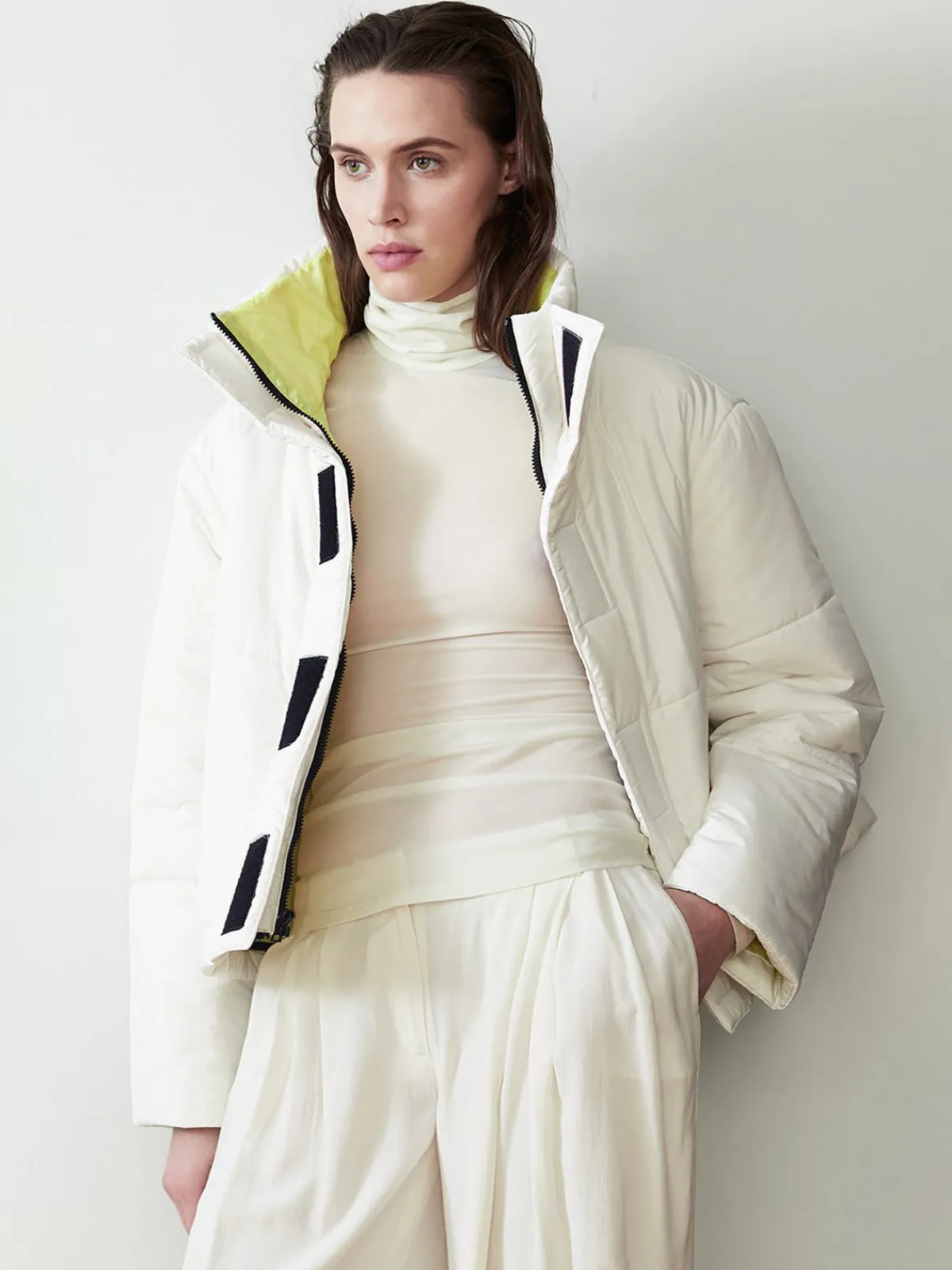 Caalo Reversible Cropped Sustainable Down Coat