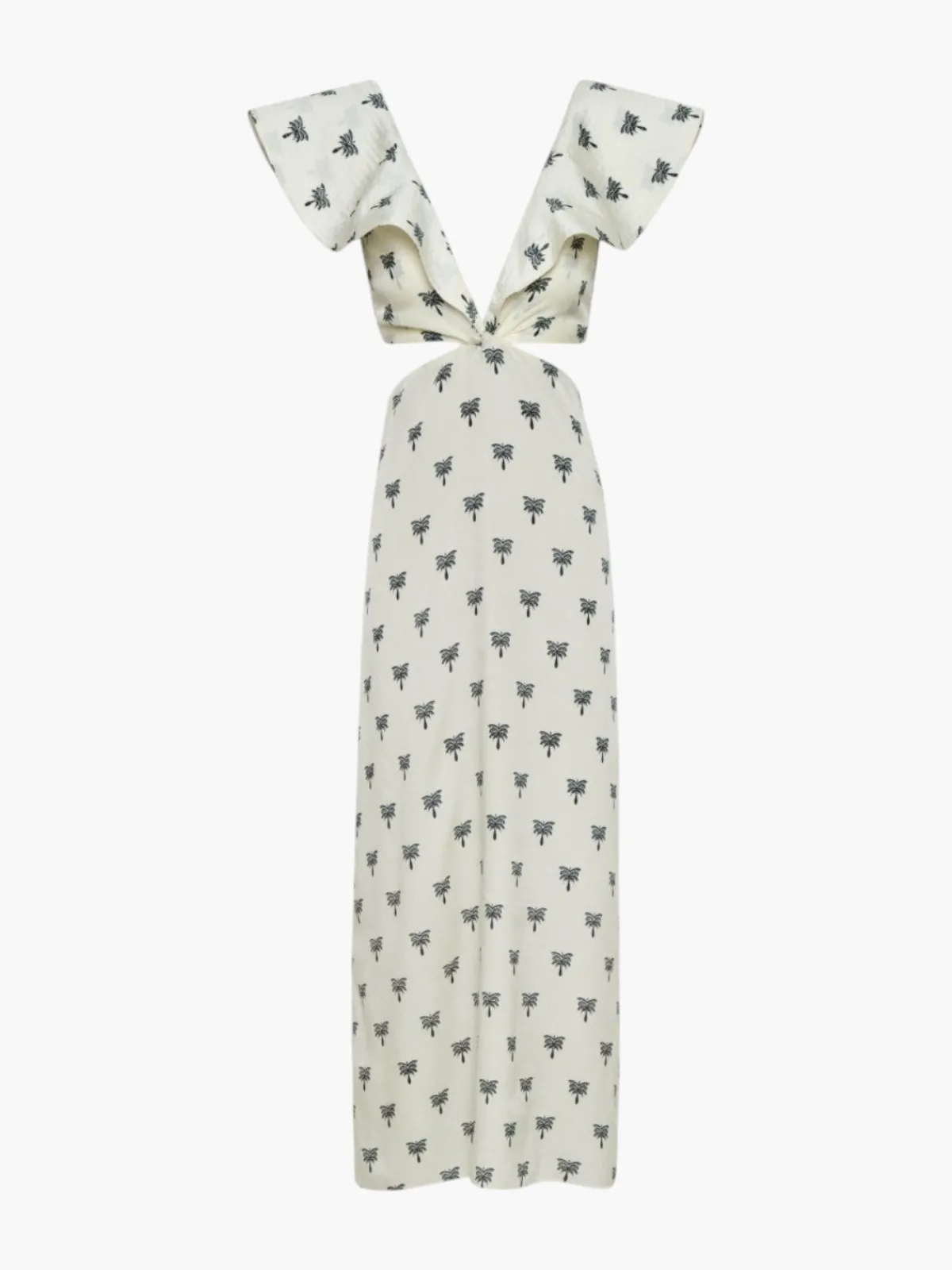 Juan de Dios Quetzal Martellato Silk Midi Dress