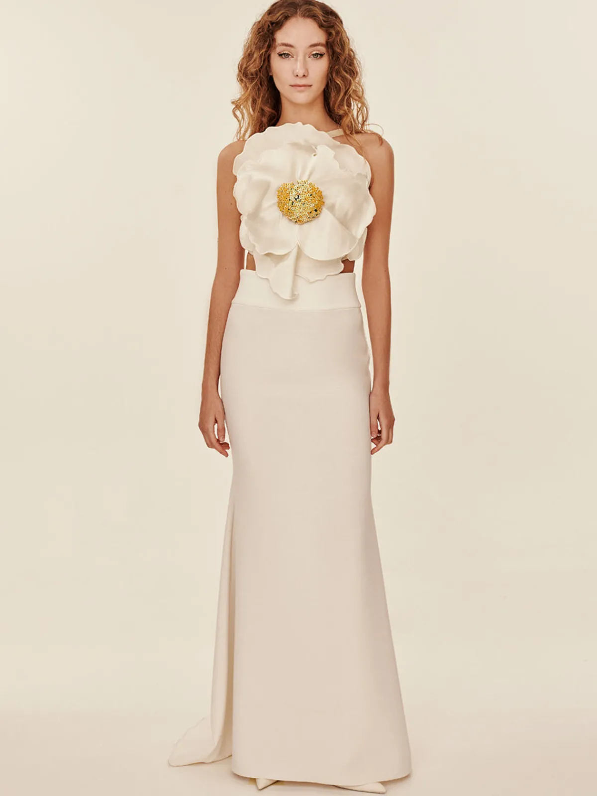 Zeta Poppy Bridal Top