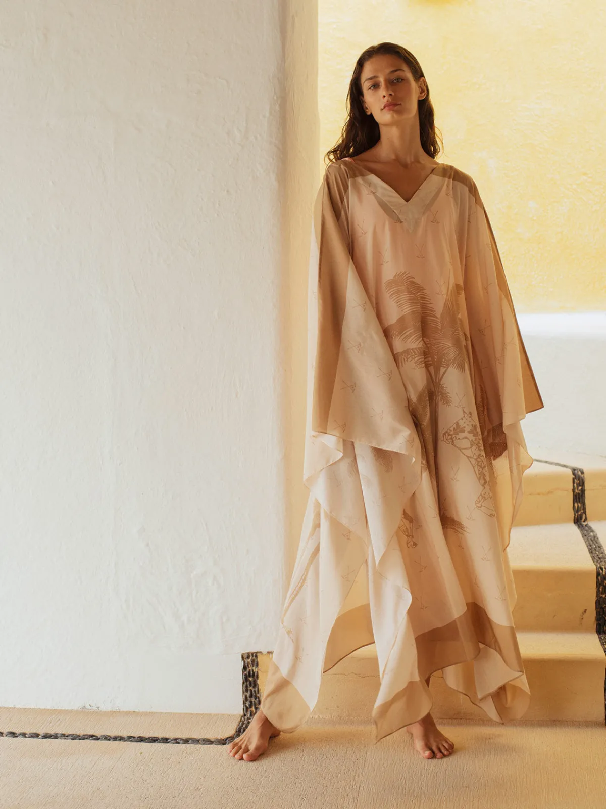 Juan de Dios Morena Cotton-Silk Kaftan