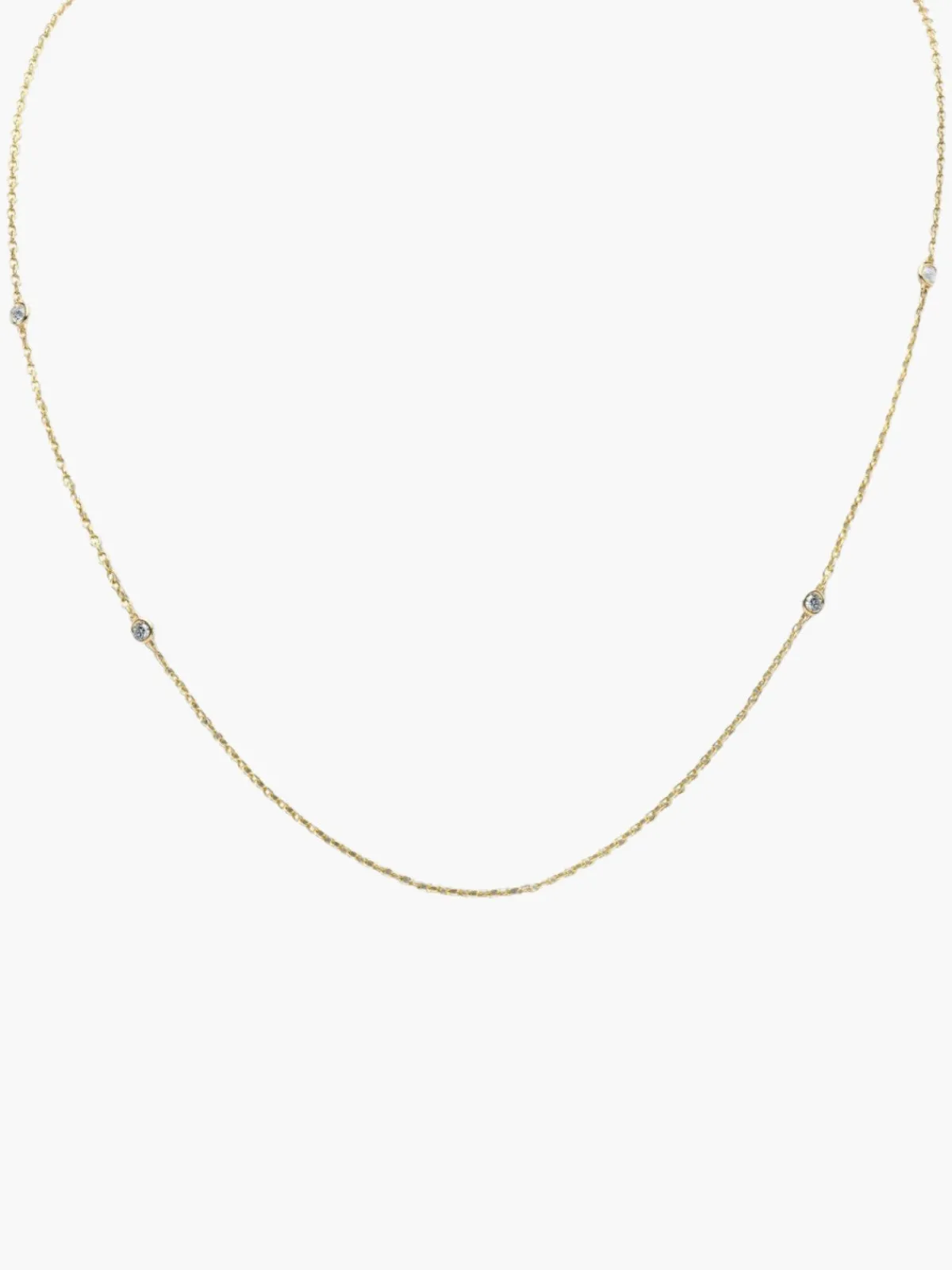 Zahava Four Diamond Bezel Chain