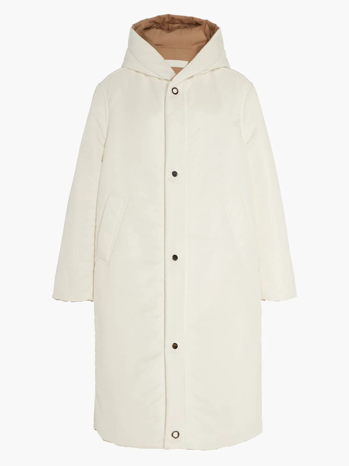 Caalo Sustainable Reversible Satin Down Coat