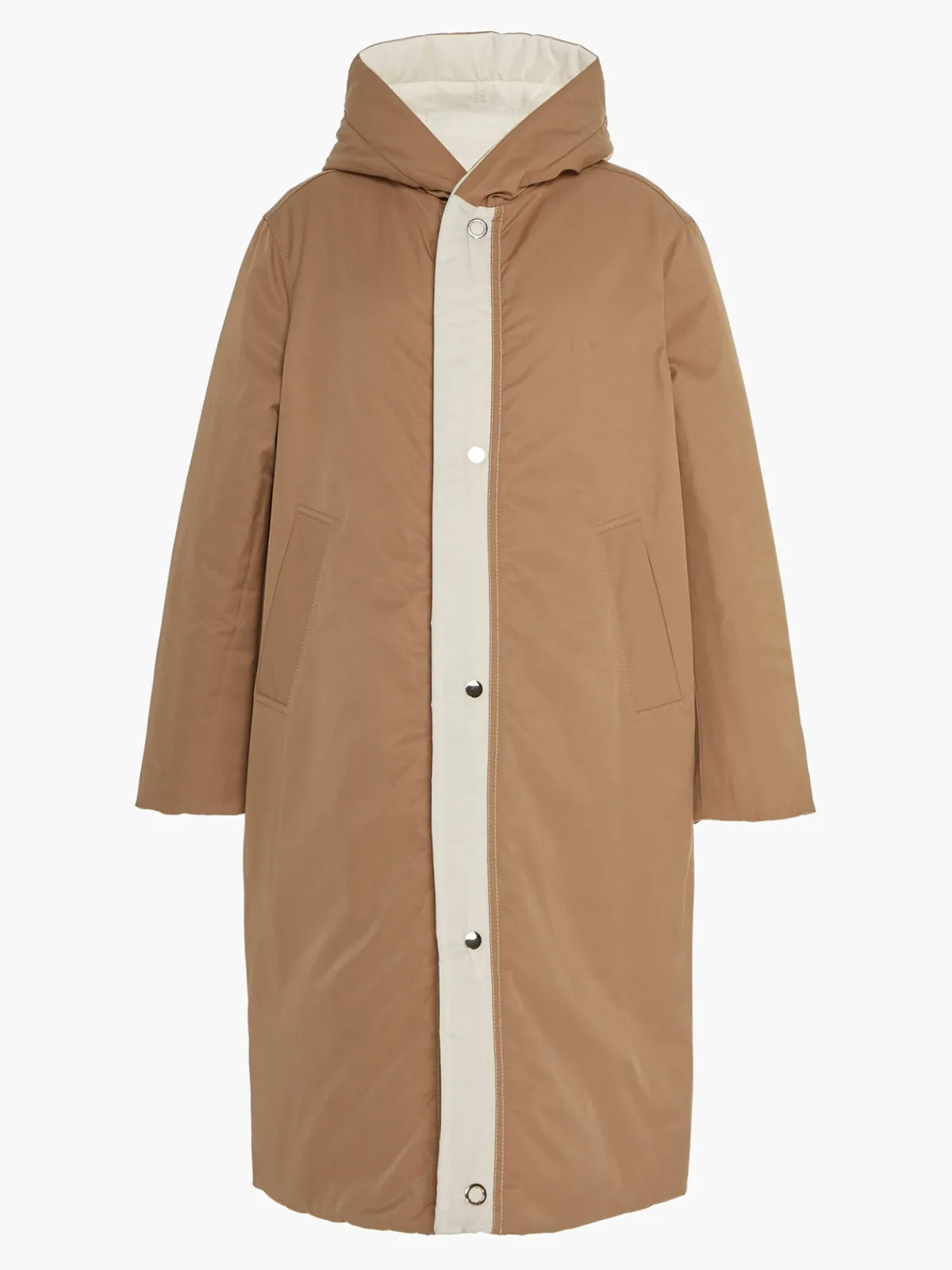 Caalo Sustainable Reversible Satin Down Coat