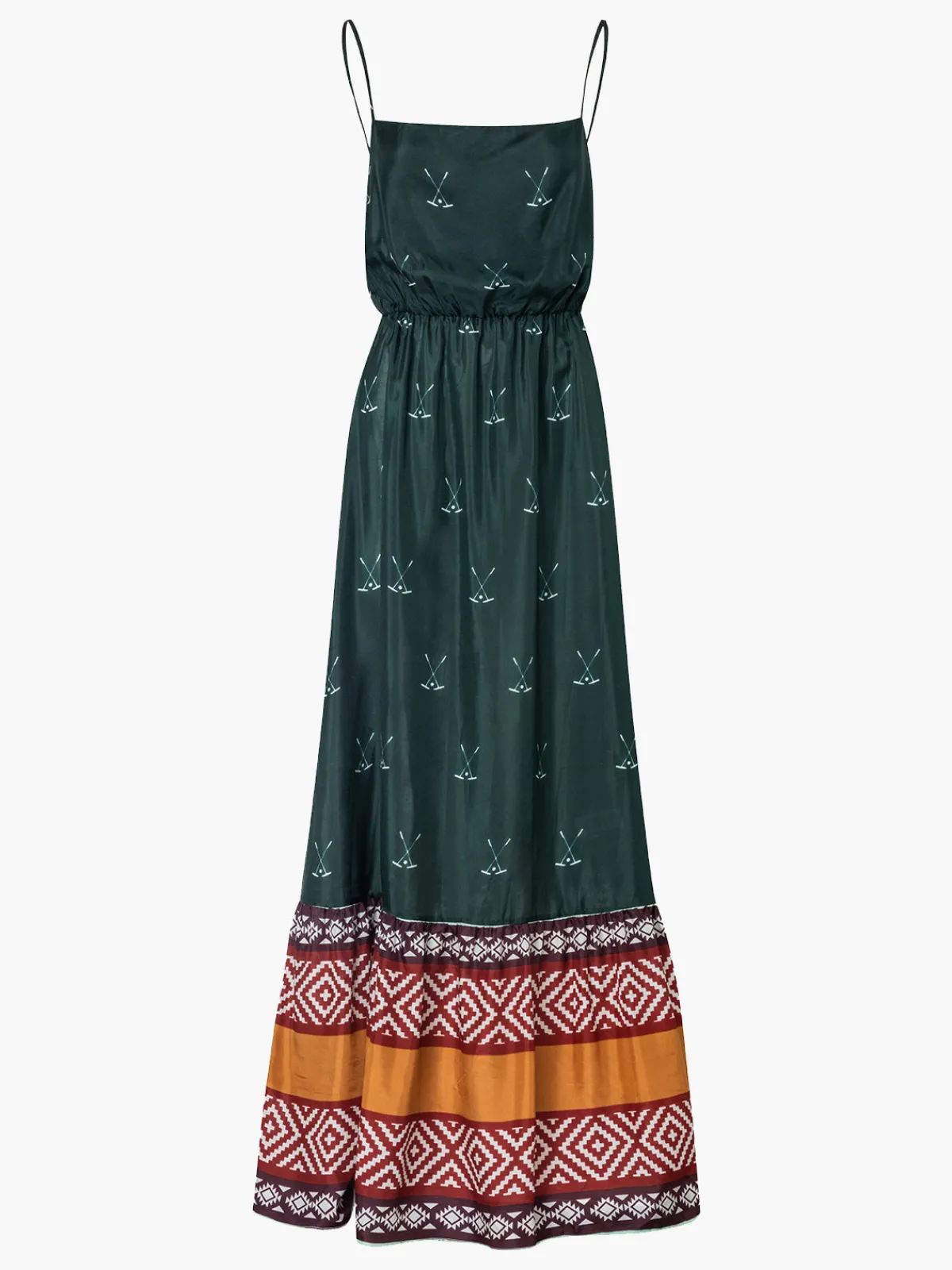 Juan de Dios La Polera Silk Maxi Dress