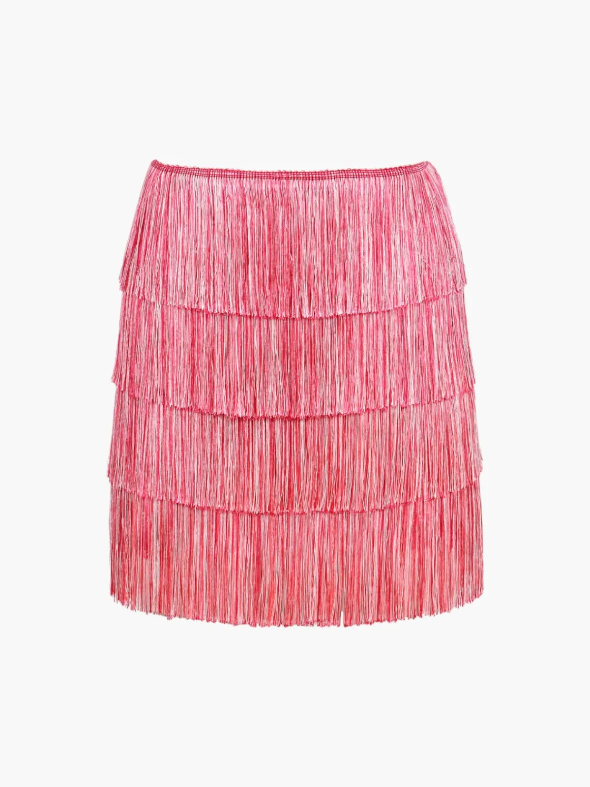 Francesca Miranda Sunrise Fringe Mini Skirt