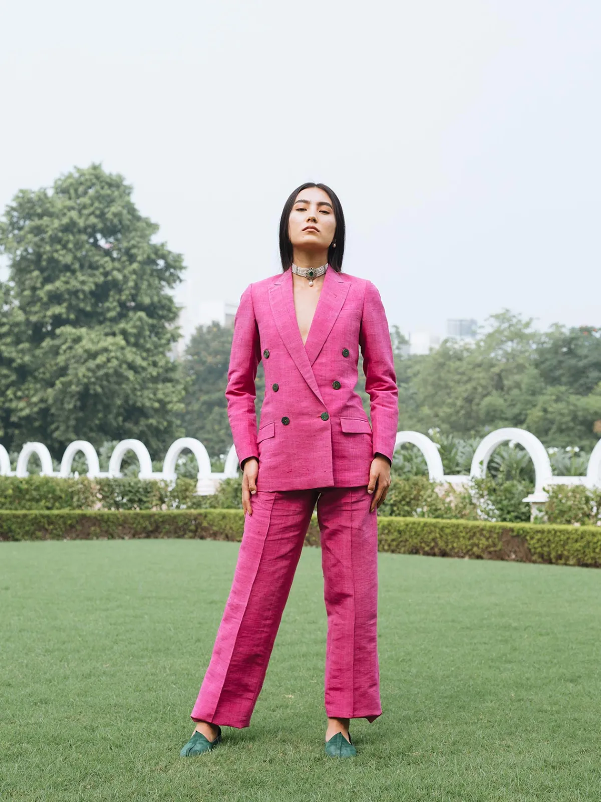 De Castro Pink Suit Jacket