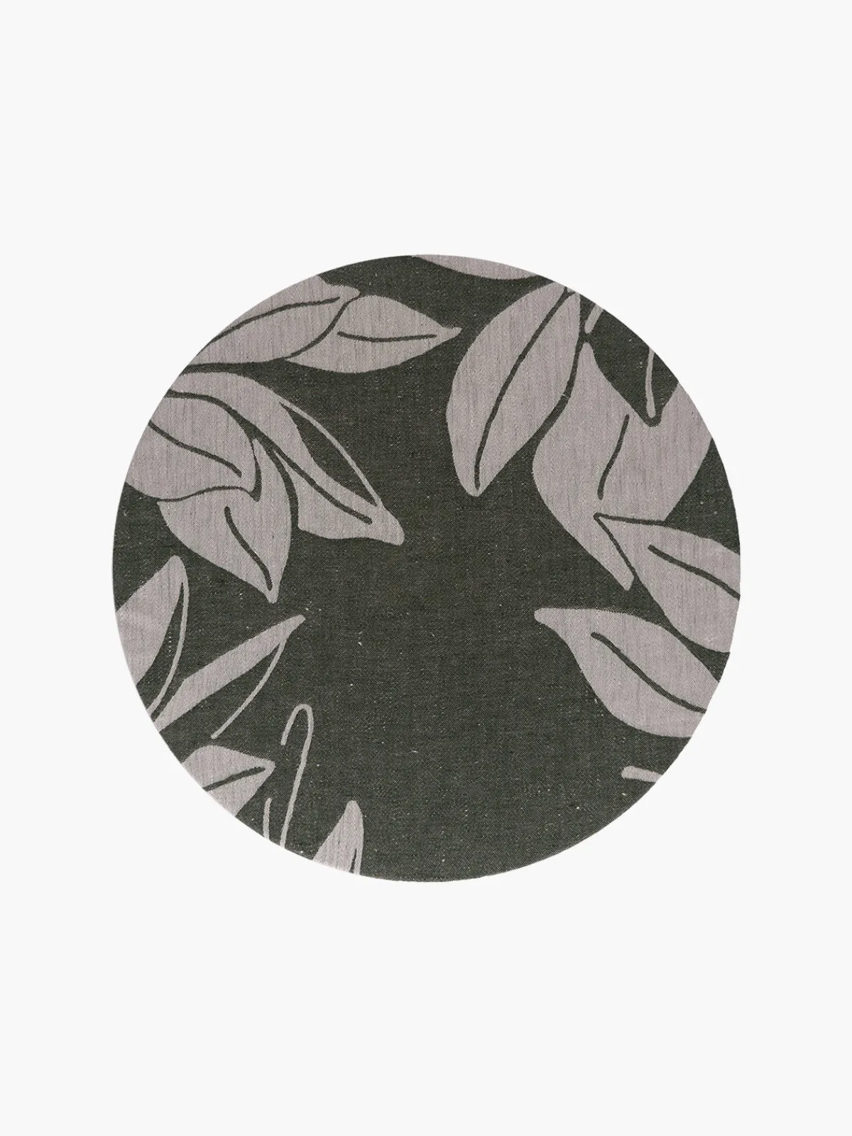 Moye Linen Damask Tutti Le Foglie Charger Plate