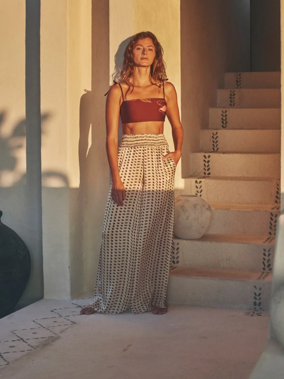 Juan de Dios San Cipriano Silk Trousers