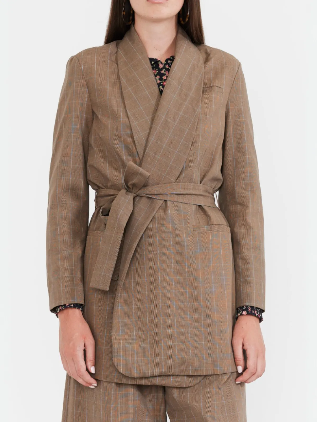 EDDY Blazer With Waist Tie