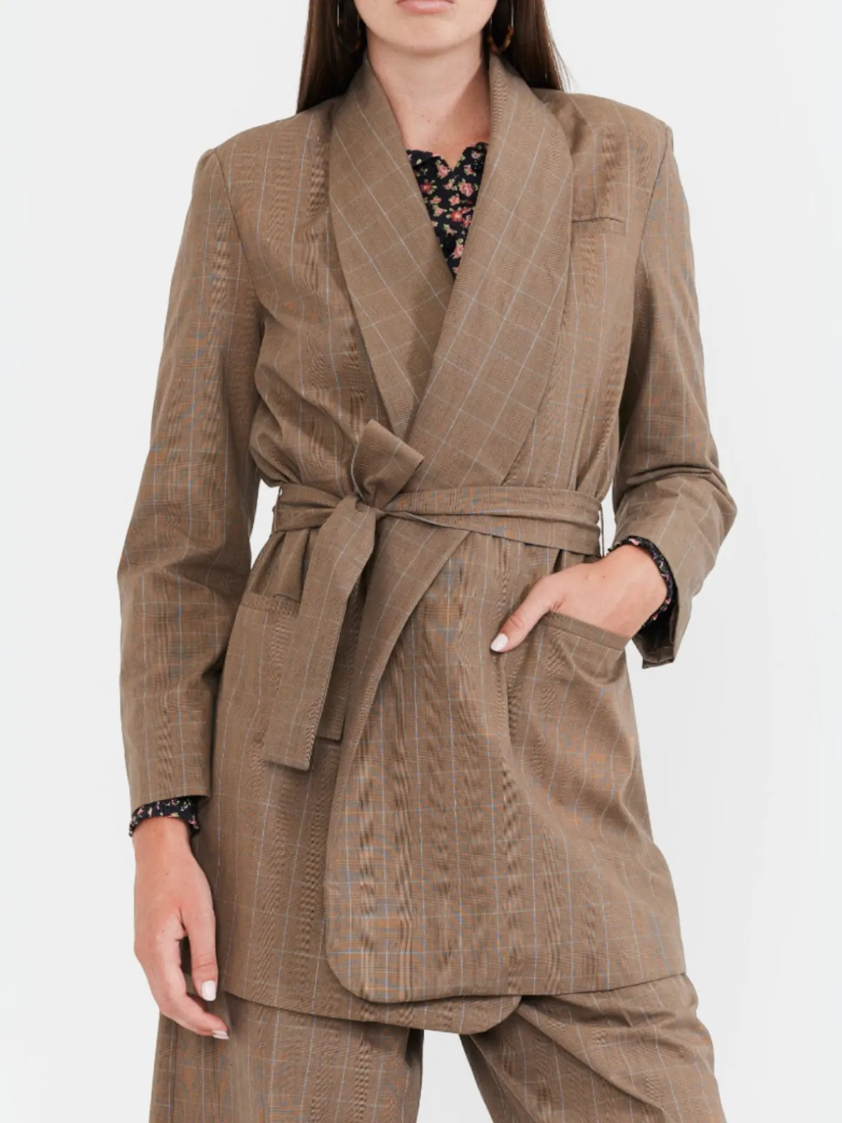EDDY Blazer With Waist Tie