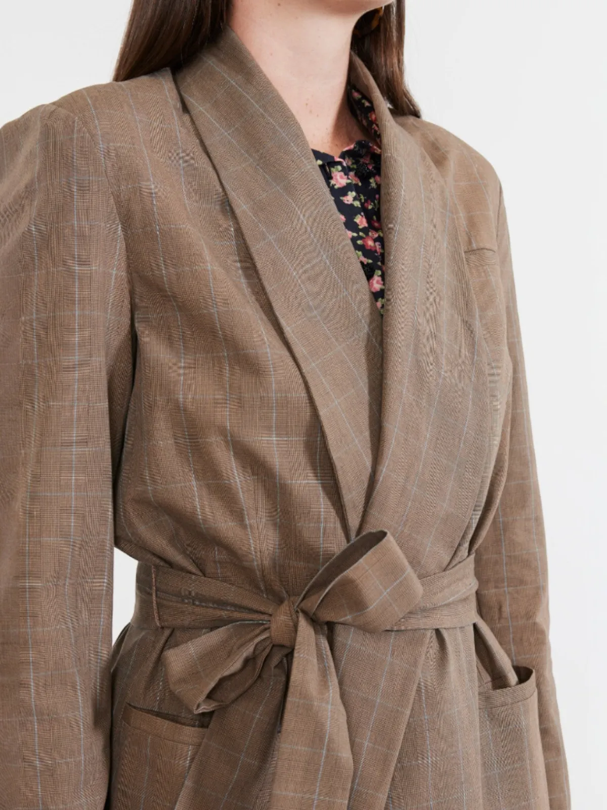 EDDY Blazer With Waist Tie