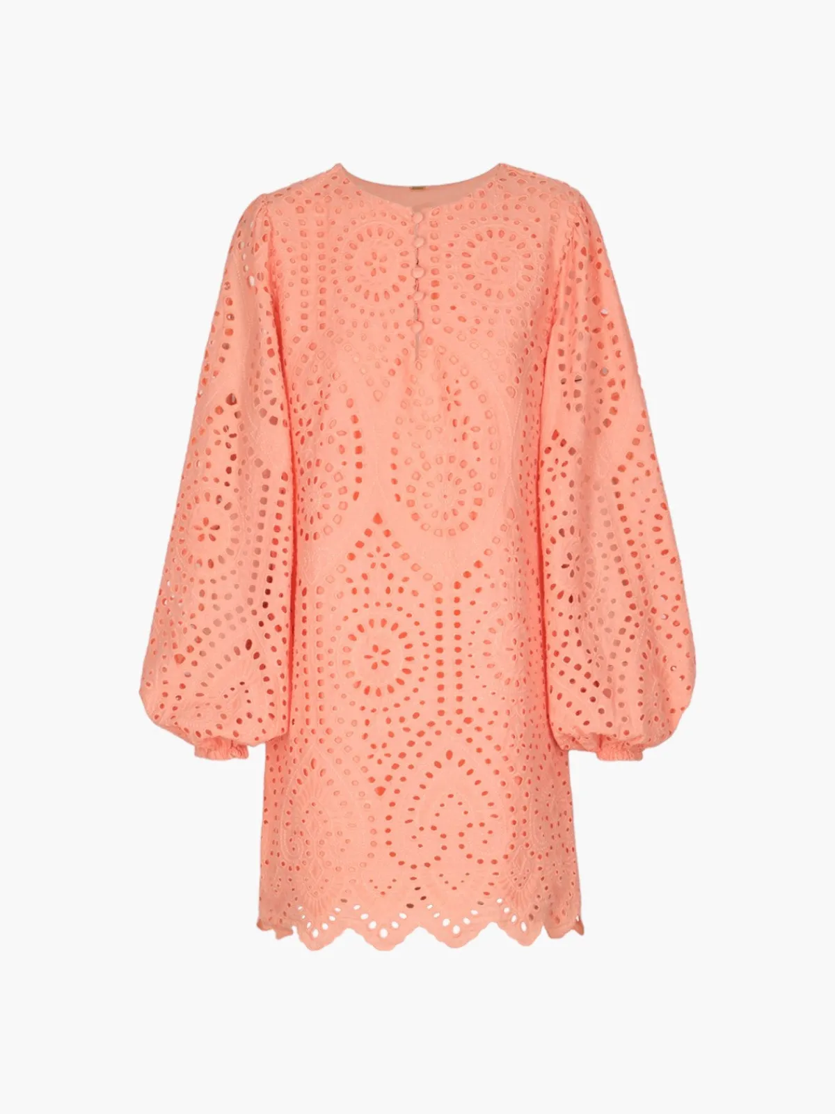 Juan de Dios San Marco Eyelet Mini Dress