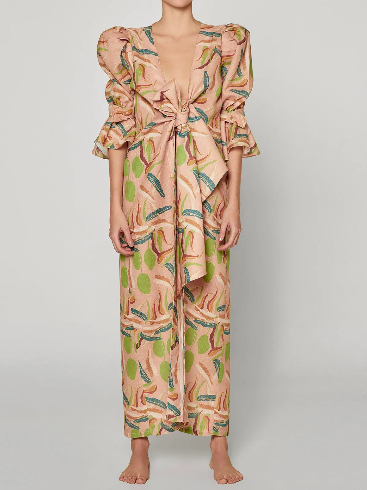 Juan de Dios Agua Alta Linen Dress