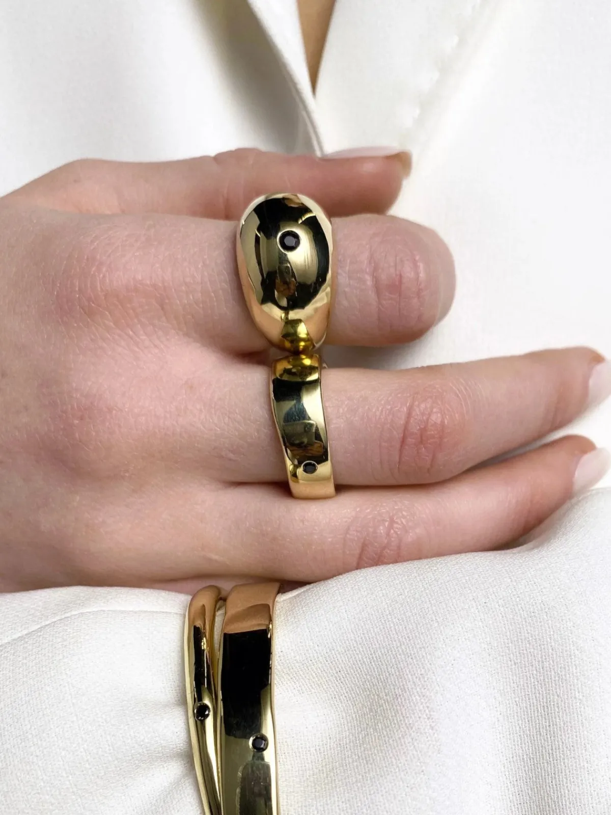 Mara Scalise Dome Ring with Diamond