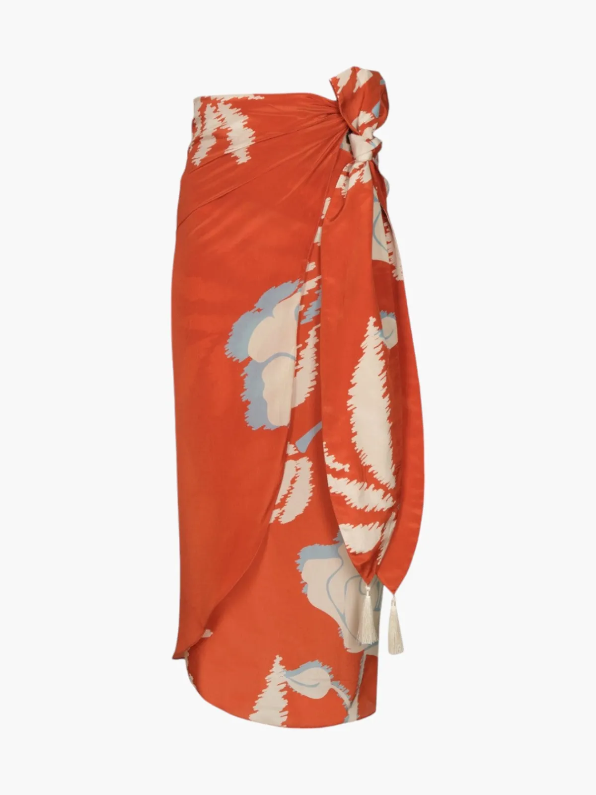 Juan de Dios Mapara Crepe Chine Skirt