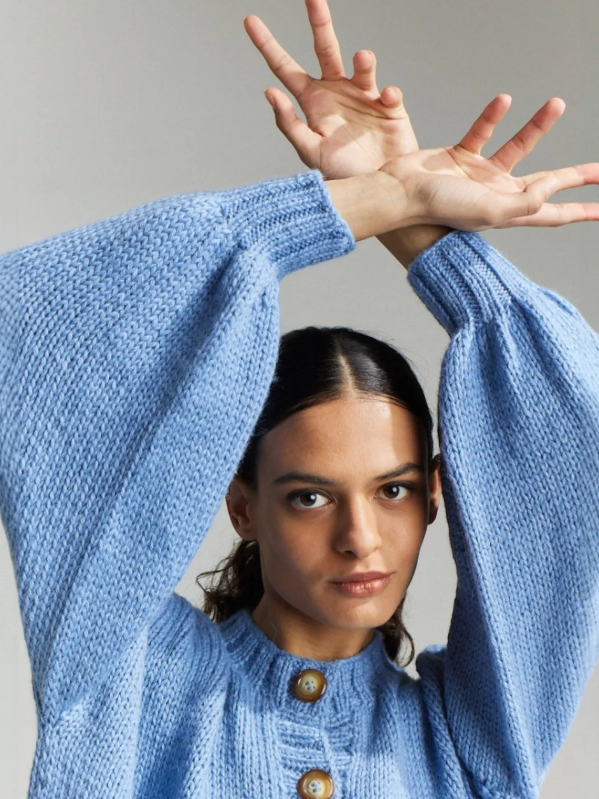 First Born Knits Frenchie Cardigan