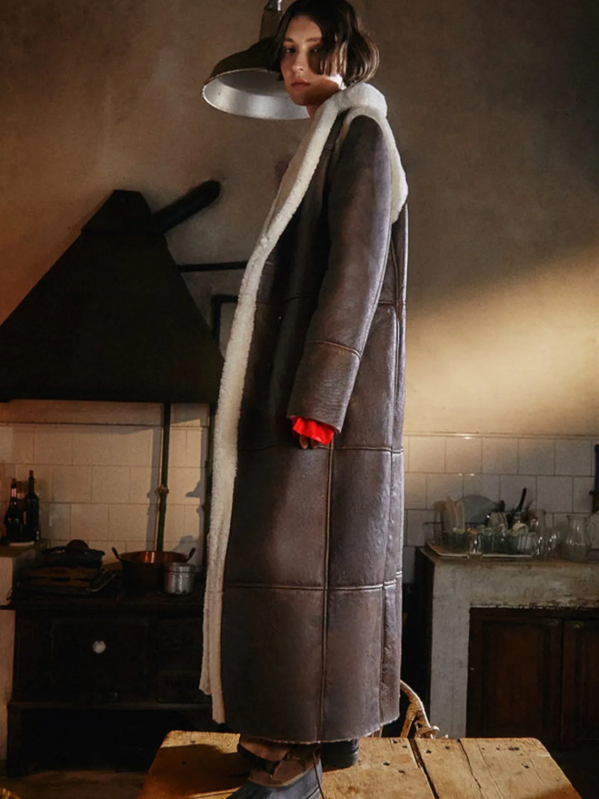 Melina Pinedo Neon Long Coat