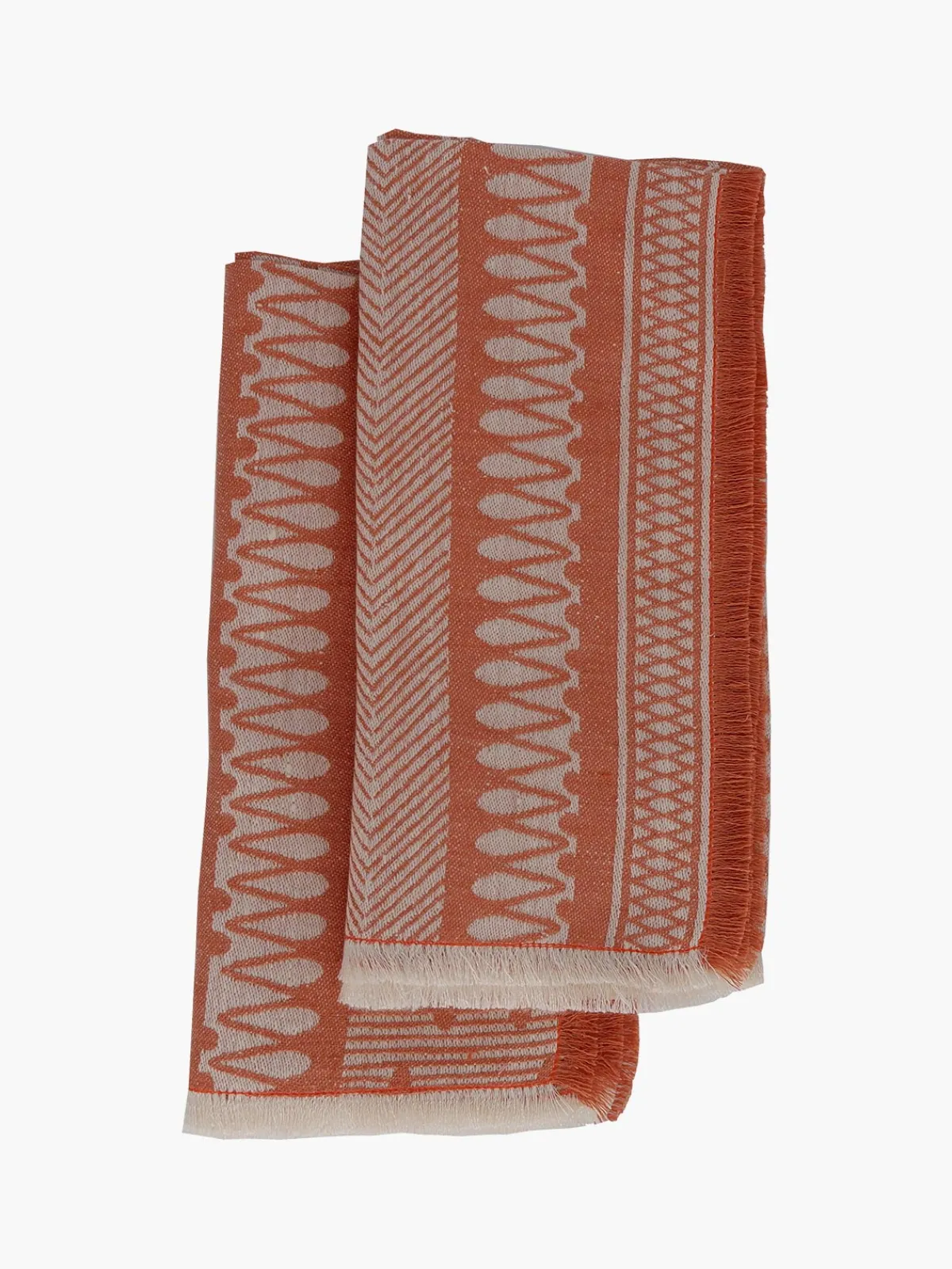 Moye Linen Damask Cesta Set of 2 Linen Napkins