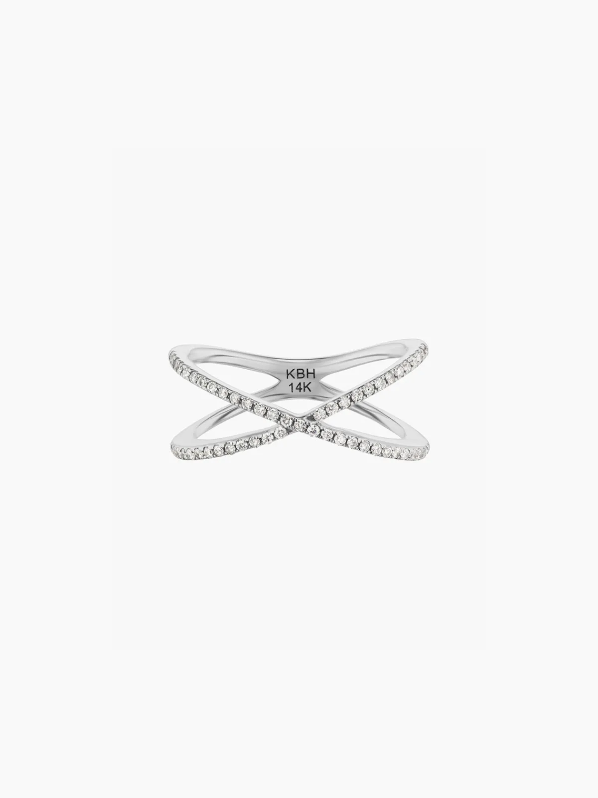 KBH Jewels Diamond X Ring