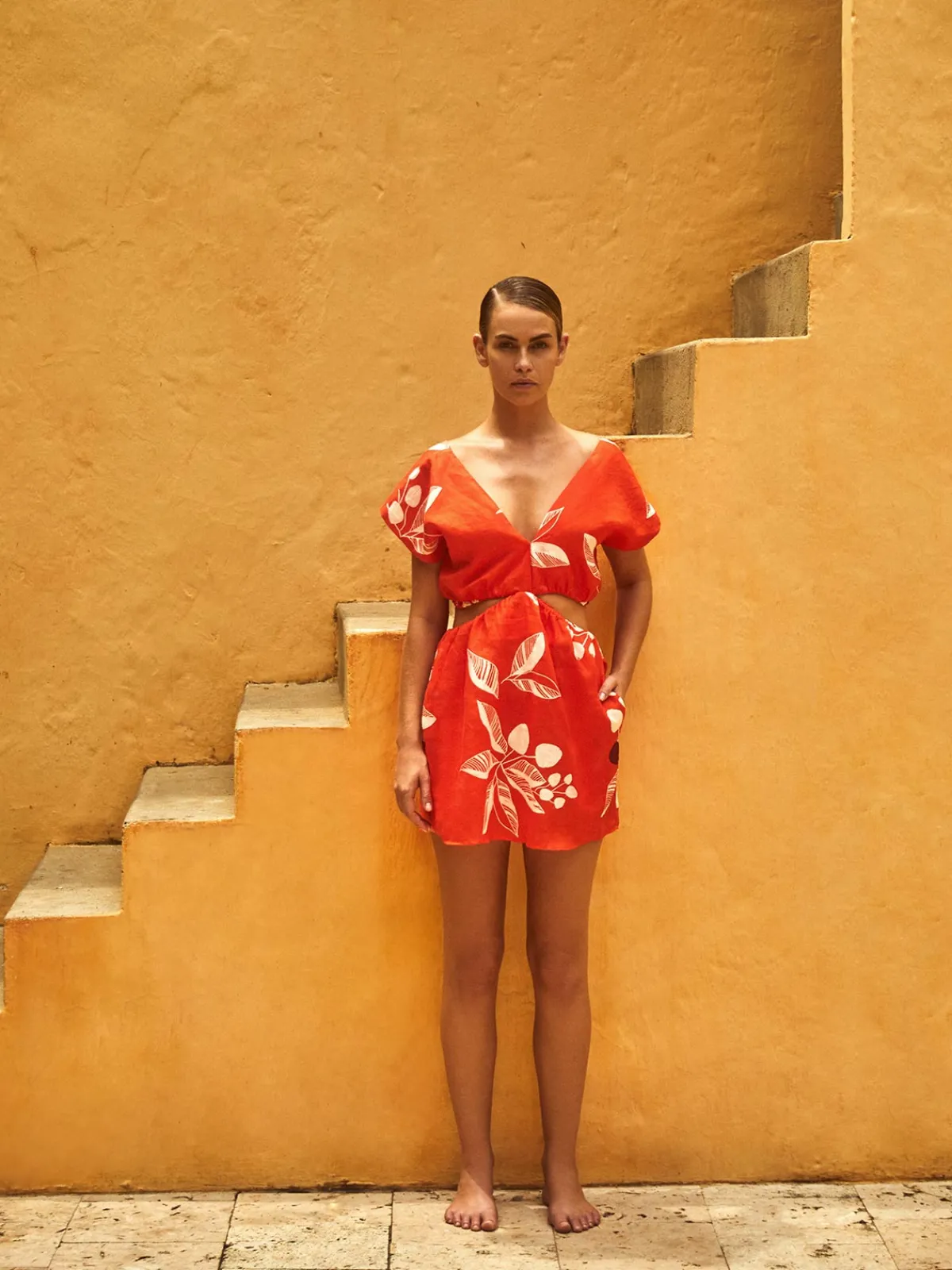 Juan de Dios Quinto Sol Linen Mini Dress