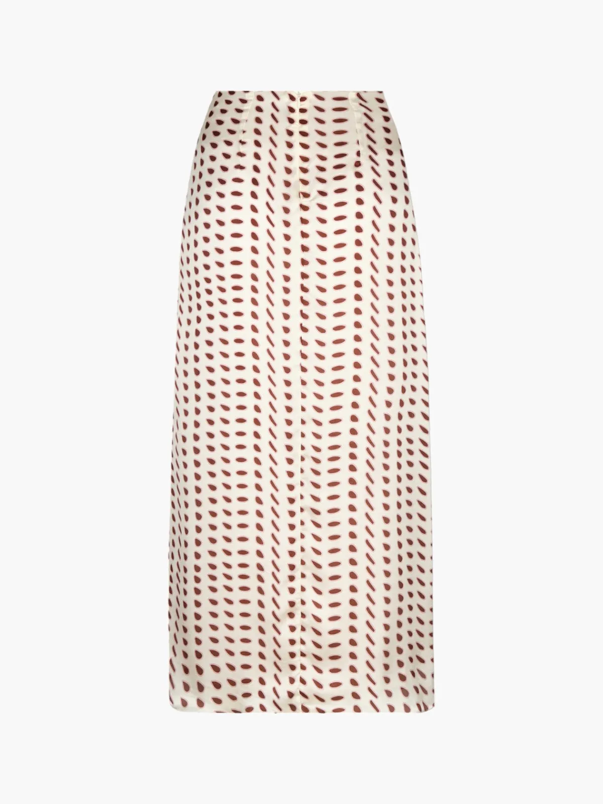 Juan de Dios Amaime Satin Silk Midi Skirt