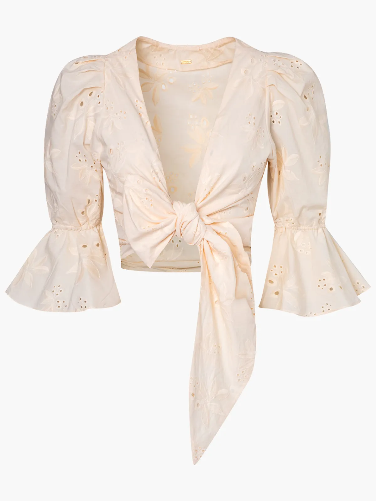 Juan de Dios Salsa Cotton Eyelet Shirt