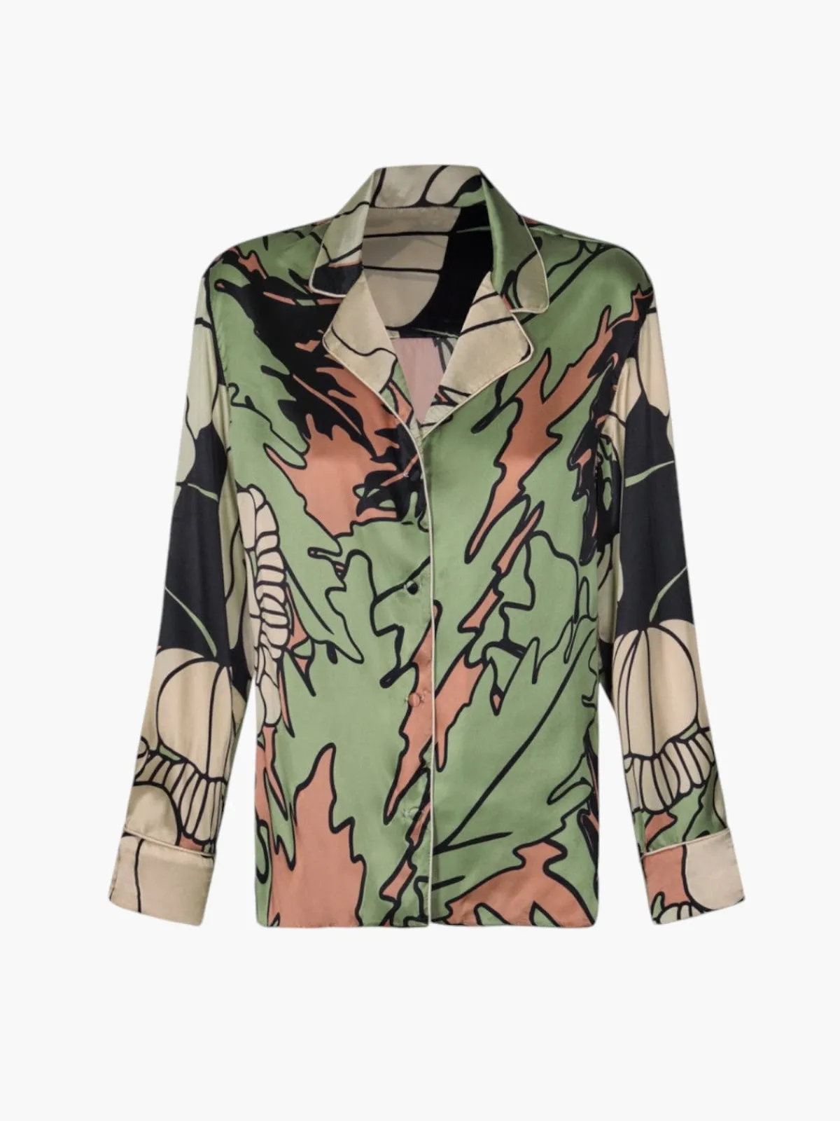 Juan de Dios Noches De Luna Satin Silk Shirt