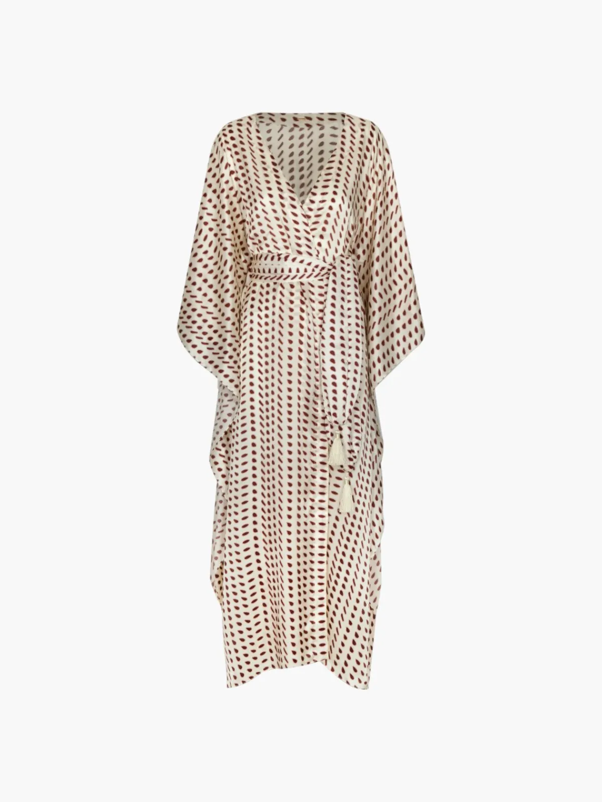 Juan de Dios Morena Satin Silk Open Tunic