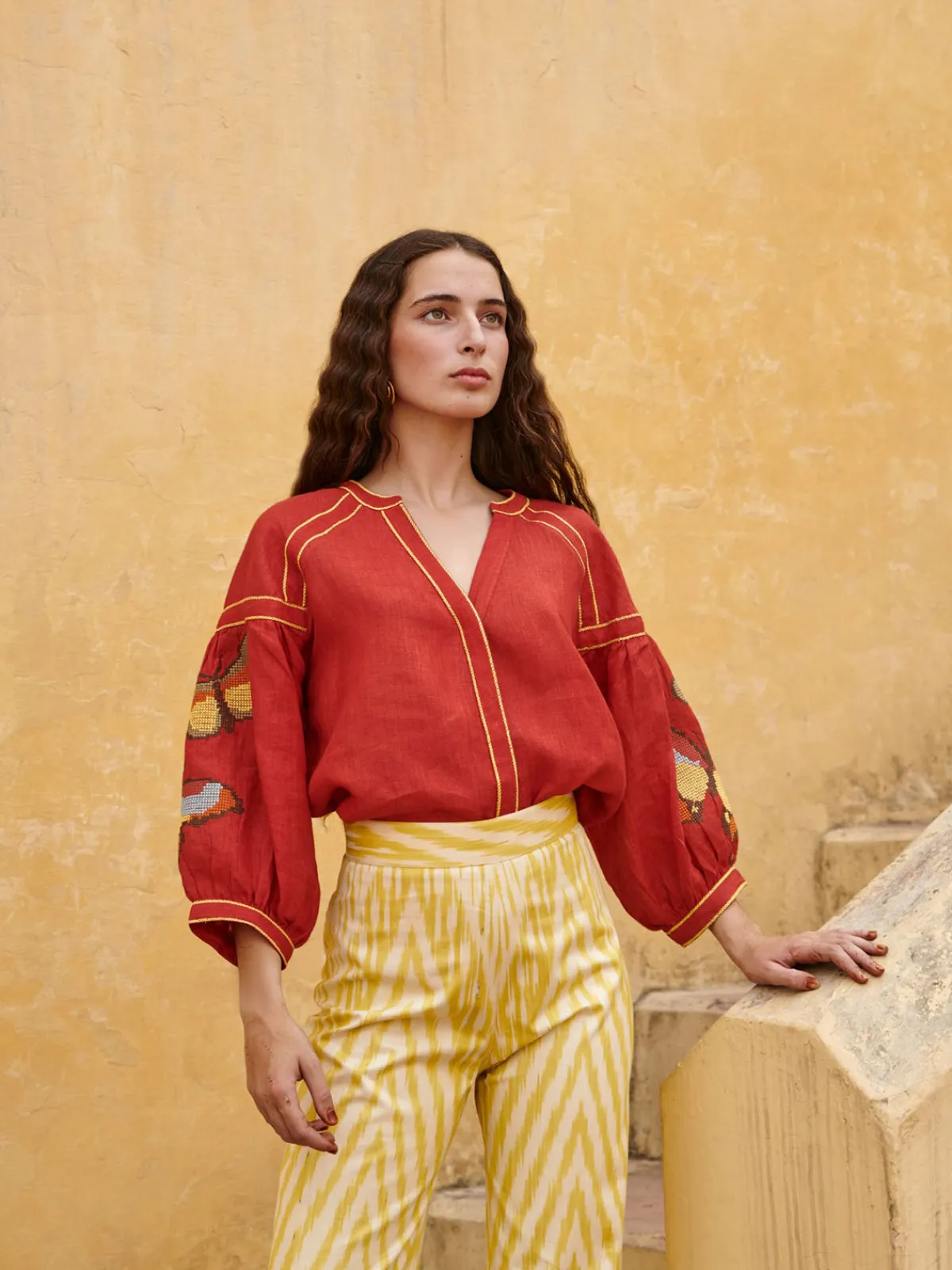 De Castro Butterfly Blouse