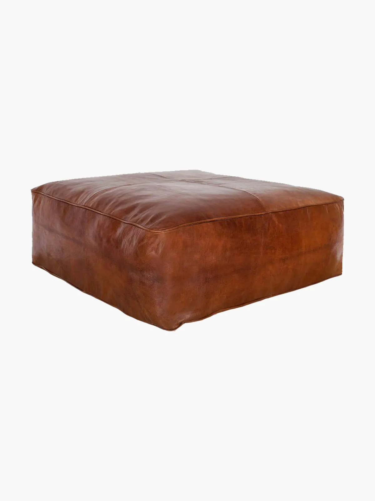 Dounia Idra Leather Ottoman Pouf