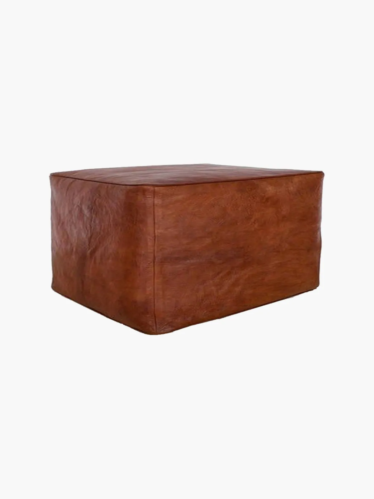 Dounia Idra Leather Ottoman Pouf
